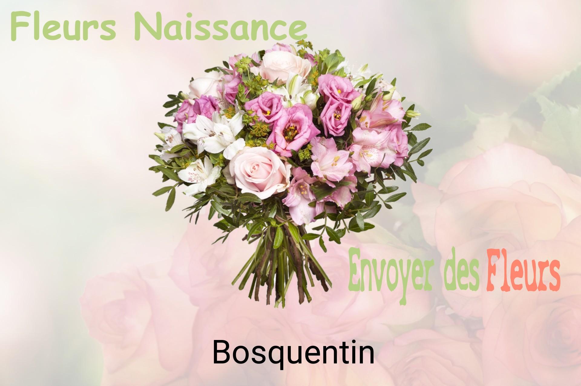 Bouquet de fleurs de naissance livré à Bosquentin